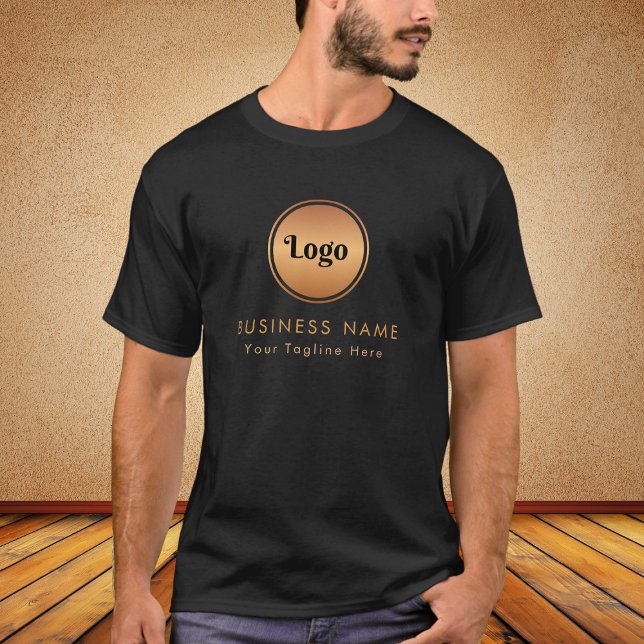 Gold-Logos und Unternehmen für benutzerdefiniertes T-Shirt (Von Creator hochgeladen)