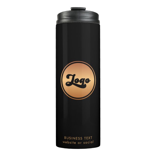 Gold-Logos und Unternehmen für benutzerdefiniertes Thermosbecher (Vorderseite)