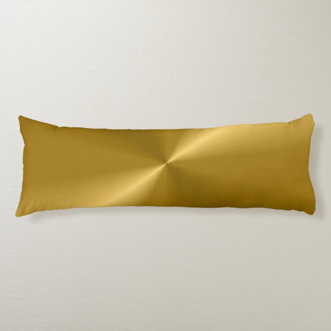 Gold Look Moderne Print Seitenschläferkissen (Vorderseite)