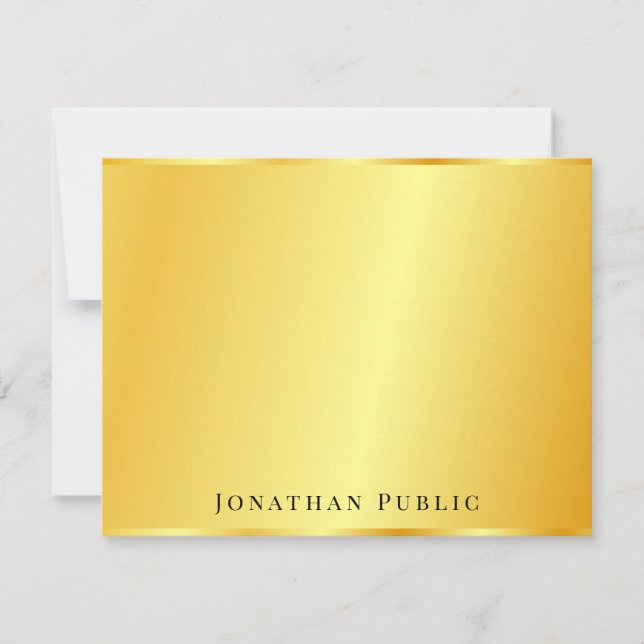 Gold Look Personnalisé Elégant Modèle tendance (Devant)