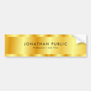 Gold Look Template Moderne Glamour Elegant Autoaufkleber