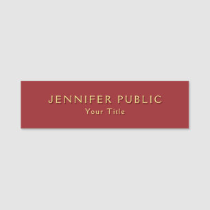 Gold Look Text Movie Template Beste angepasste Vor Namensschild