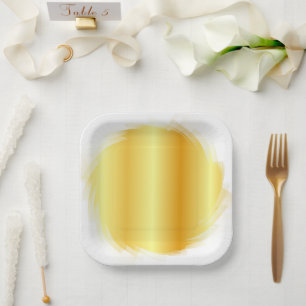 Gold Look Trendy Elegante Glamour Template Pappteller