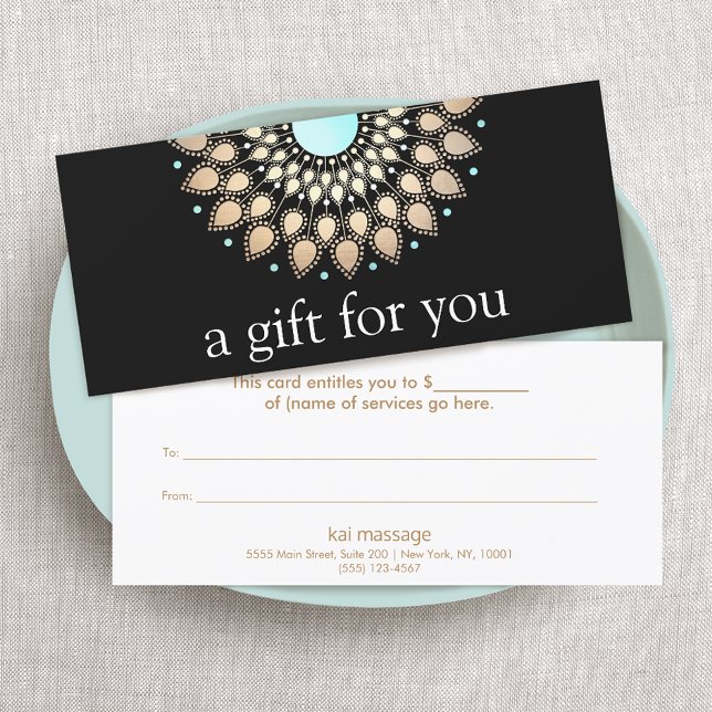 Gold Lotus Blume Floral Mandala (Von Creator hochgeladen)