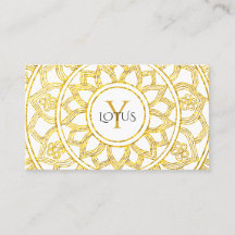 Gold Lotus Floral Mandala Yoga Center
