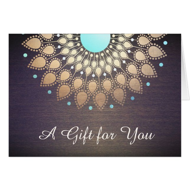 Gold Lotus Natural Health Gift Certificate (Vorderseite (Horizontal))