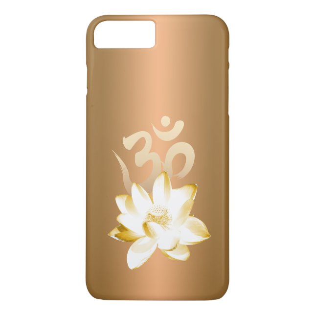 Gold Lotus u. OM-Symbol-Yoga Case-Mate iPhone Hülle (Rückseite)