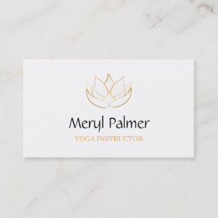 Gold Lotus Visitenkarte