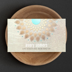 Gold Lotus Yoga- und Meditationslehrer-Gesundheits Visitenkarte