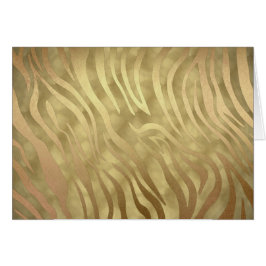 Gold Luxueux Zebra Jungle Safari Glam
