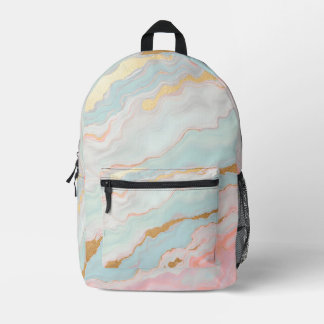 Gold Luxury Popular Blush Pink Mint Collection Bedruckter Rucksack