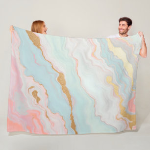 Gold Luxus Populäre Rosé Pink Mint Kollektion Fleecedecke