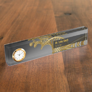 Gold Luxus professionelle medizinische DNA-Strang Namensplakette
