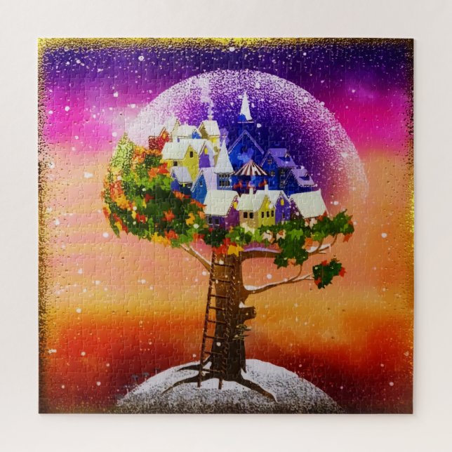 Gold Magic Planet Weihnachtsbaum (Vertikal)