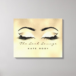 Gold Makeup Artist Beauty Browns Studio Lashes Leinwanddruck