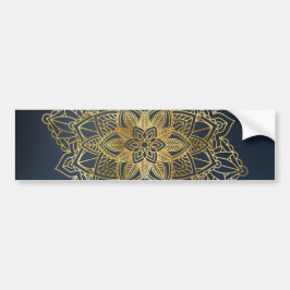 Gold Mandala Autoaufkleber