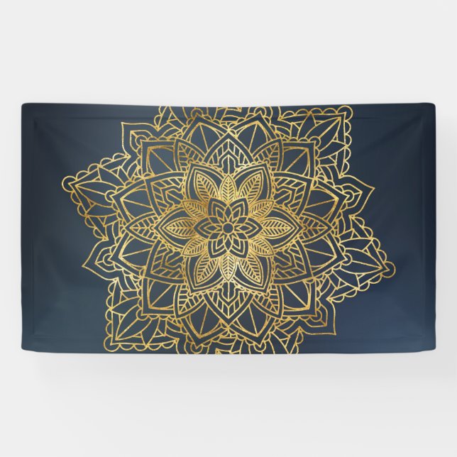Gold Mandala Banner (Horizontal)