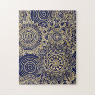 Gold Mandala Collection Blue Design