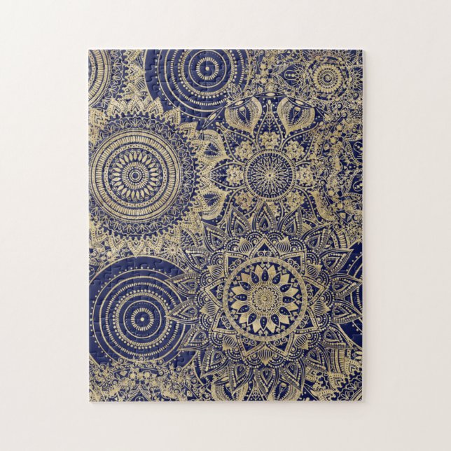 Gold Mandala Collection Blue Design (Vertikal)