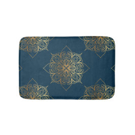 Gold Mandala Damask Muster Badematte