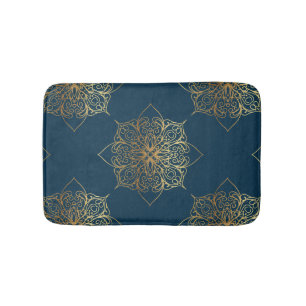 Gold Mandala Damask Muster Badematte