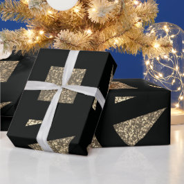 Gold Mandala Glitzert Geschenkpapier