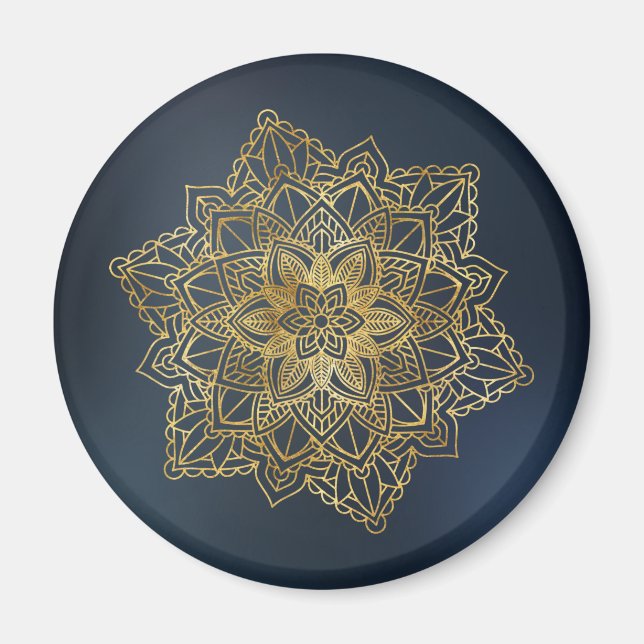 Gold Mandala Magnet (Vorne)