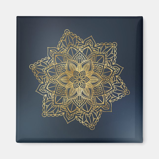 Gold Mandala Magnet (Vorne)