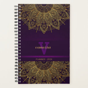Gold Mandala Mit Monogramm Planner Planer