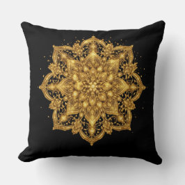 Gold Mandala Pillow Luxury Decorative Throw Kissen