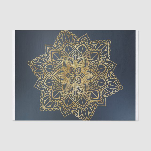 Gold Mandala Seidenpapier (Vorderseite)