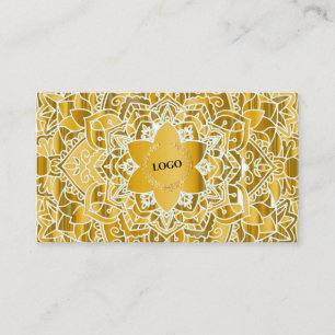 Gold Mandala Visitenkarte