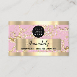 Gold Marble Consulting Glitzer Pink Pastel Royal Visitenkarte