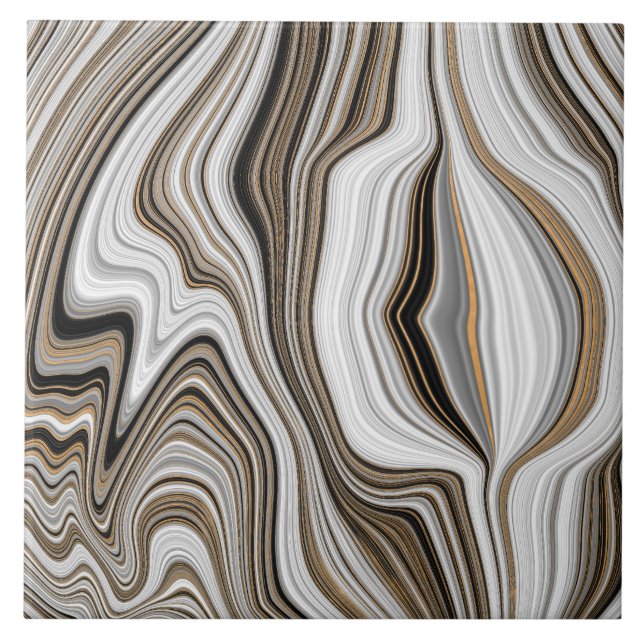 Gold Marble Pattern  Fliese (Vorderseite)