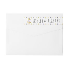 Gold, Marinestreifen, moderne nautische Hochzeit