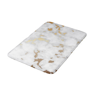 Gold-Marmor-Design Badematte