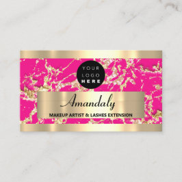 Gold Marmor Glitzer Fashion Beautique Shop WELLNES Visitenkarte