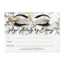 Gold Marmor Makeup Beauty Eyes Certificate Ebony