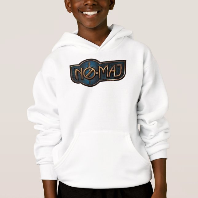 Gold & Marmor NO-MAJ™-Abzeichen Hoodie (Vorderseite)
