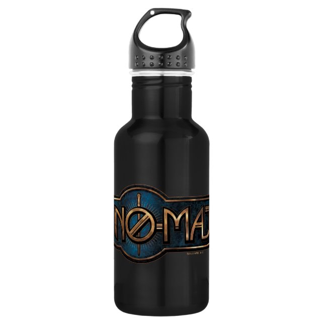 Gold & Marmor NO-MAJ™-Abzeichen Trinkflasche (Vorderseite)