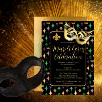 Gold Mask Lilie Mardi Gras Party