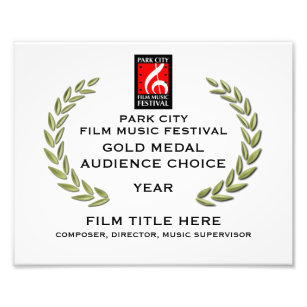 Gold Medal Certificate 10" x 8" Fotodruck