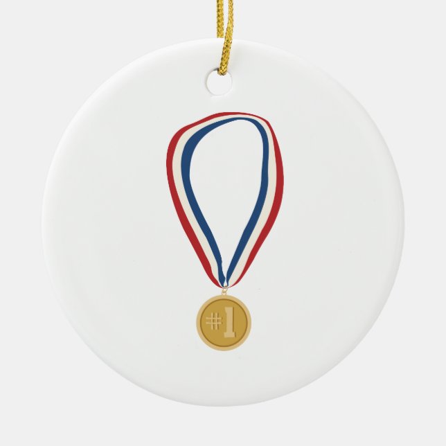 Gold Medal Keramik Ornament (Vorne)