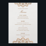 Gold Medallion Shimmer Wedding Menu Card Menükarte<br><div class="desc">perfekt für jeden Anlass; Papiertyp optional</div>