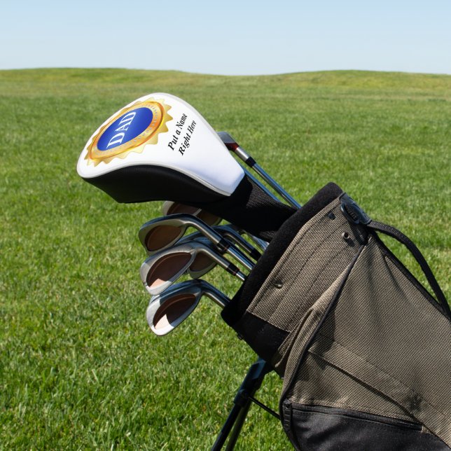 Gold Medallion VATER Persönlich mit Namen Golf Headcover (In SItu)