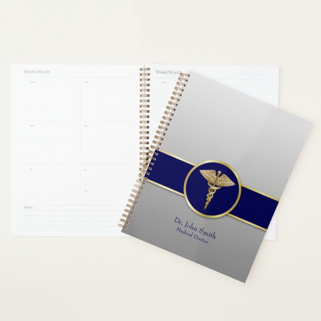 Gold Medical Caduceus Blue Beruflich Planer (Anzeige)