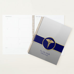 Gold Médicale Caduceus Blue Professional