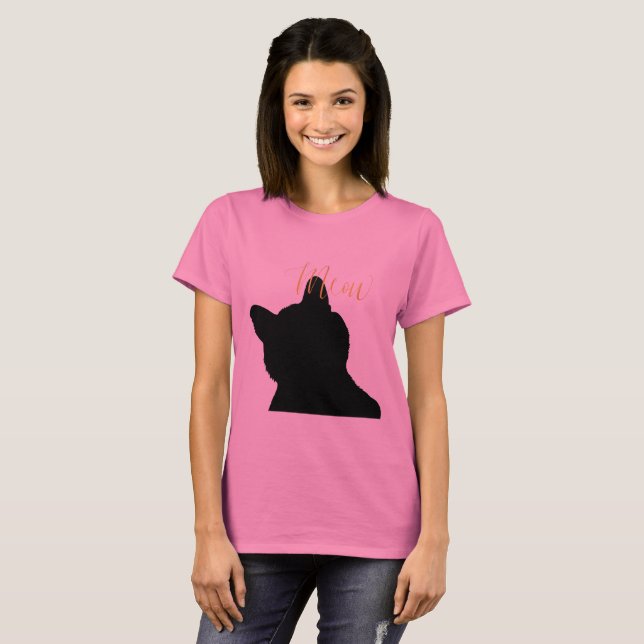 Gold Meow Kitty T-Shirt (Vorne ganz)