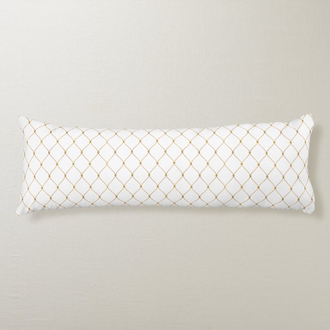 Gold Mesh Body Pillow Seitenschläferkissen (Vorderseite)