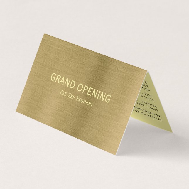 Gold Metal, Grand Opening Ceremony Foto/Karte Visitenkarten (Vorderseite)